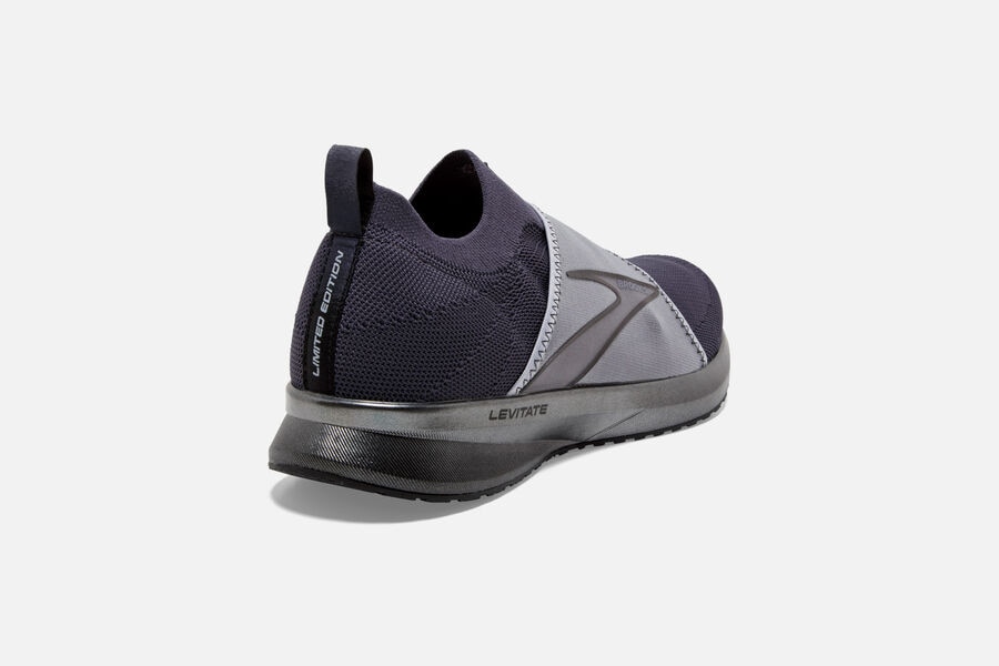 Brooks Levitate 4 Le Road Loopschoenen Heren - Grijs/Zwart - 586902DQH